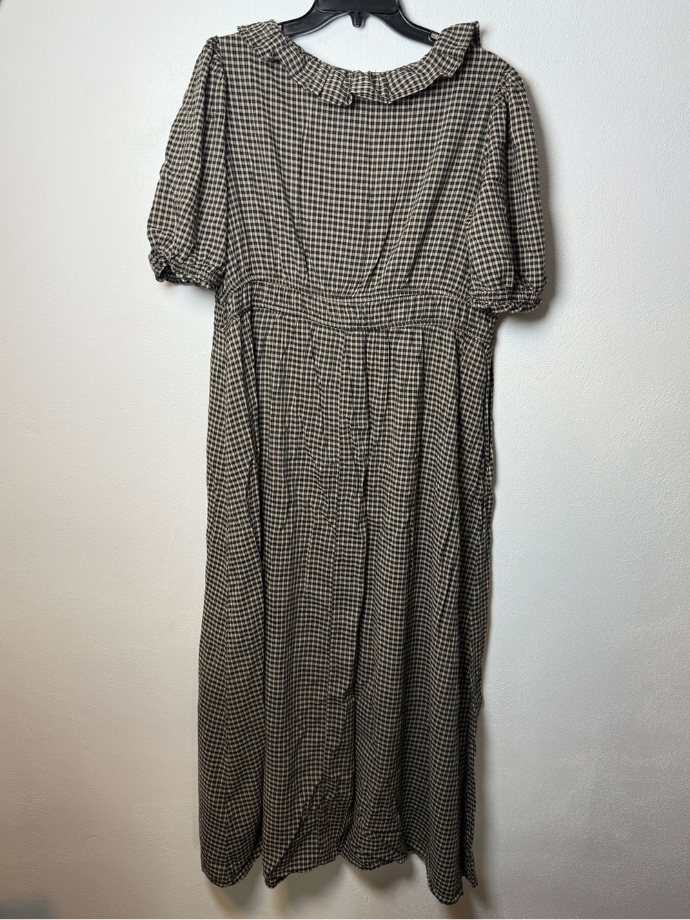 Old Navy Brown and Black Checked Maxi Dress - Picture 3 of 4